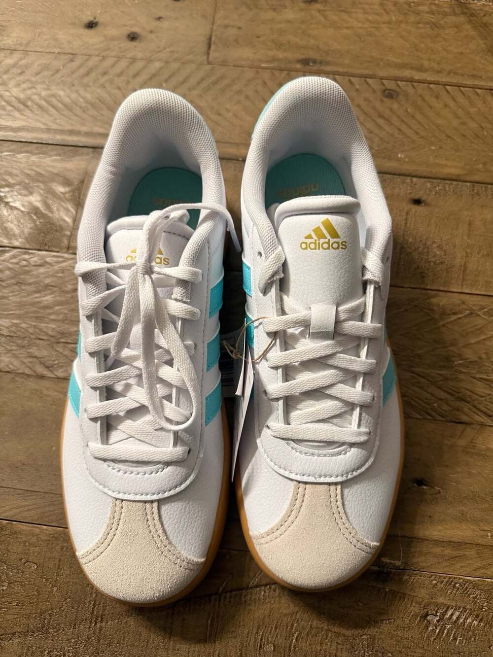Adidas VL Court 3.0 White Flash Aqua Alumina Sneakers